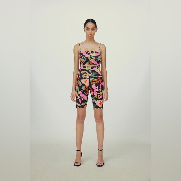 Zara Woman in Art Miranda Makaroff Print Top - Picture 1 of 7